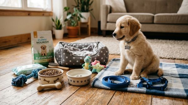Les accessoires indispensables pour un chiot